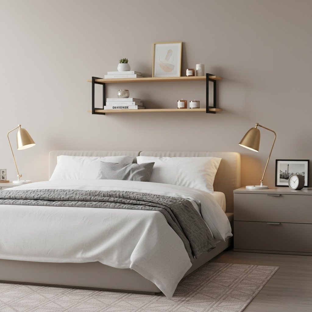 Detalle de la madera de la repisa industrial